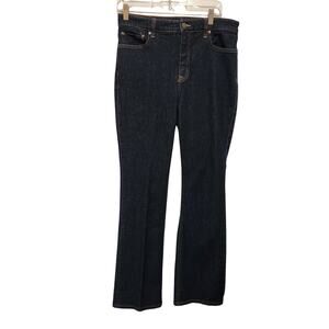 Polo Ralph Lauren Blue Dark Wash Denim High Rise Straight Jeans Size 10